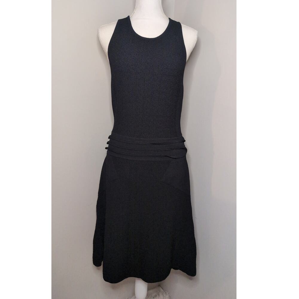 Rag & Bone Alyssa Black Knit Sleeveless A-Line Dress Medium